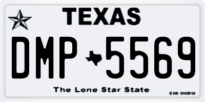TX license plate DMP5569