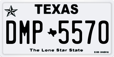 TX license plate DMP5570