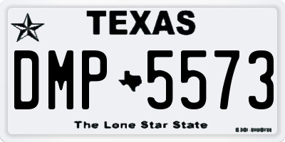 TX license plate DMP5573