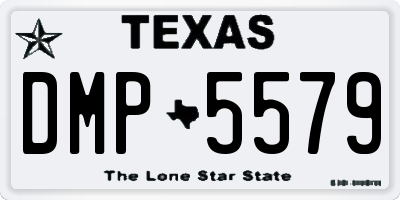 TX license plate DMP5579