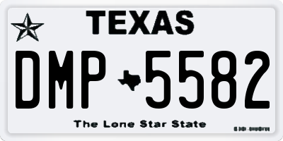 TX license plate DMP5582