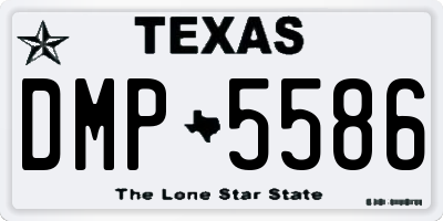 TX license plate DMP5586