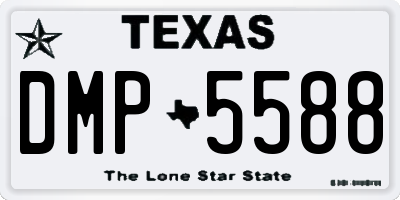 TX license plate DMP5588