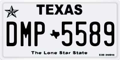TX license plate DMP5589