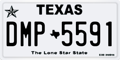 TX license plate DMP5591