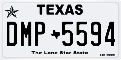 TX license plate DMP5594