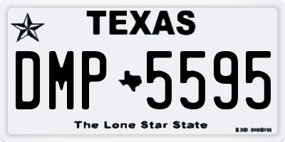 TX license plate DMP5595