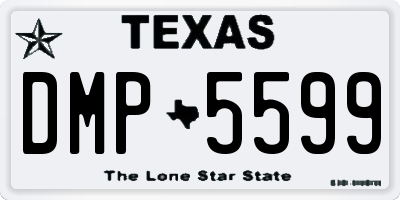 TX license plate DMP5599