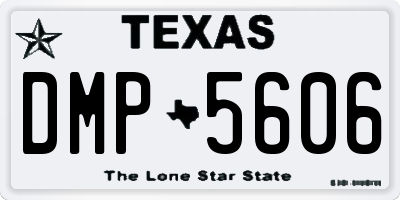 TX license plate DMP5606