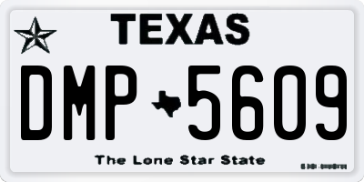 TX license plate DMP5609
