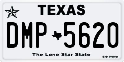 TX license plate DMP5620
