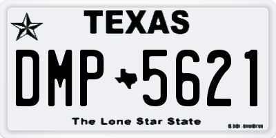 TX license plate DMP5621