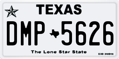 TX license plate DMP5626