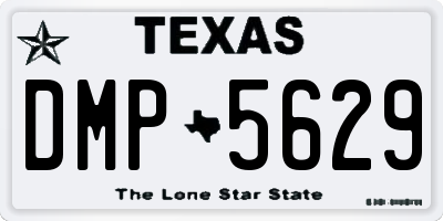 TX license plate DMP5629