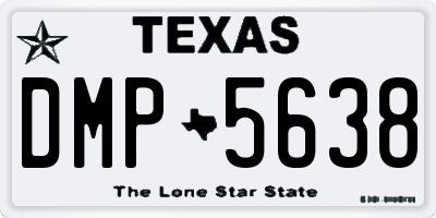 TX license plate DMP5638