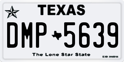 TX license plate DMP5639