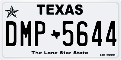 TX license plate DMP5644
