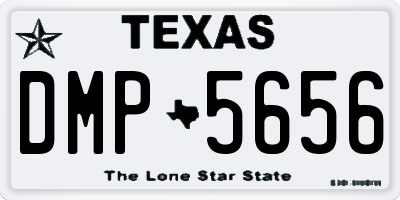 TX license plate DMP5656