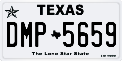 TX license plate DMP5659