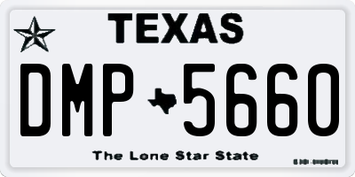 TX license plate DMP5660