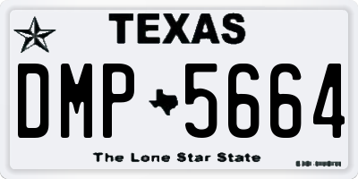 TX license plate DMP5664