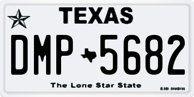 TX license plate DMP5682