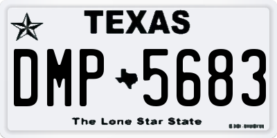 TX license plate DMP5683