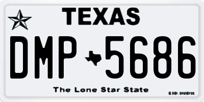 TX license plate DMP5686