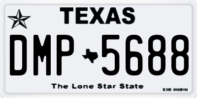 TX license plate DMP5688
