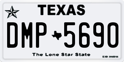 TX license plate DMP5690