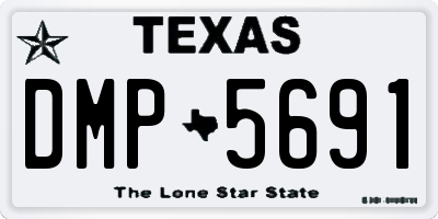 TX license plate DMP5691