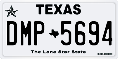TX license plate DMP5694