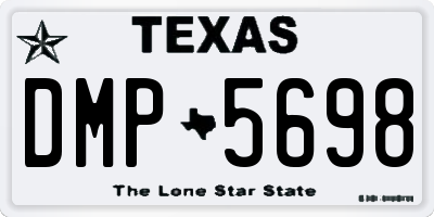 TX license plate DMP5698