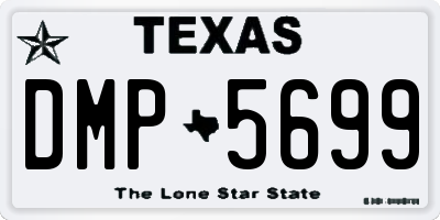 TX license plate DMP5699