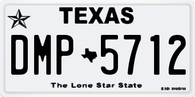 TX license plate DMP5712
