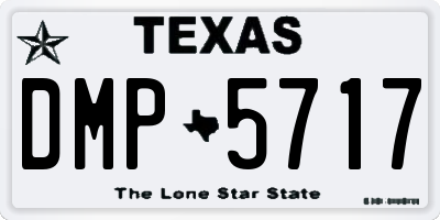 TX license plate DMP5717