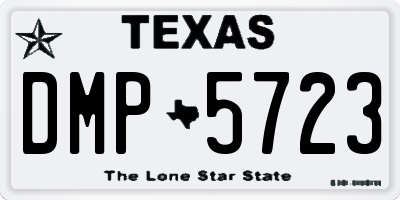 TX license plate DMP5723