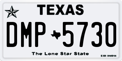 TX license plate DMP5730