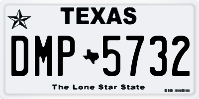 TX license plate DMP5732
