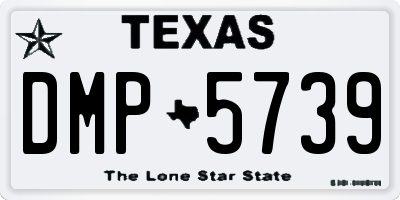 TX license plate DMP5739