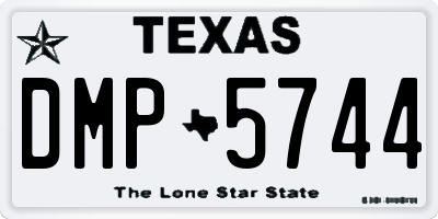 TX license plate DMP5744