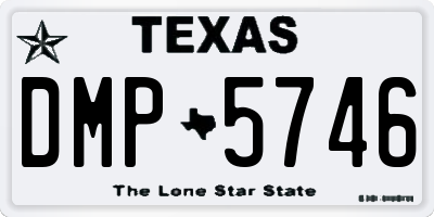 TX license plate DMP5746
