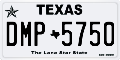 TX license plate DMP5750