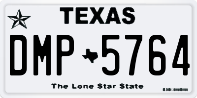 TX license plate DMP5764