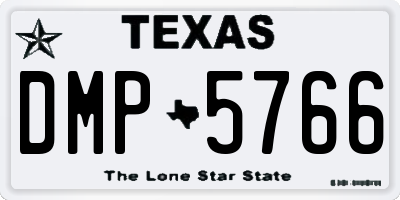TX license plate DMP5766