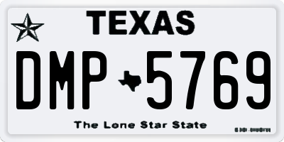 TX license plate DMP5769