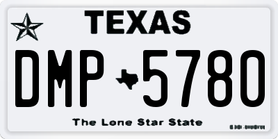 TX license plate DMP5780