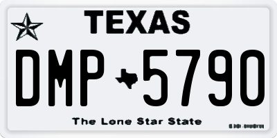 TX license plate DMP5790