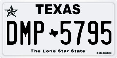 TX license plate DMP5795