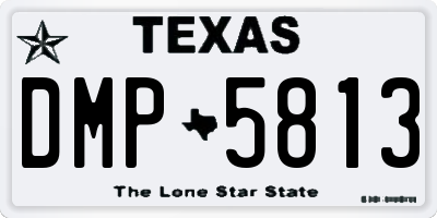 TX license plate DMP5813